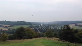 Hot Air Balloon Perfect Views over the Country side
