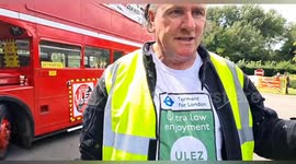 Anti ULEZ activists gather at Rykas Cafe in Box Hill, Surrey