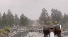 Video shows Sheep Creek in California gushing muddy water
