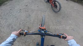 Bike Jump Spill in Crabapple Hits