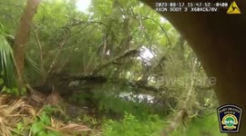 Suspect Attempts To Escape Police By Jumping Into Canal in Port Orange, FL, USA