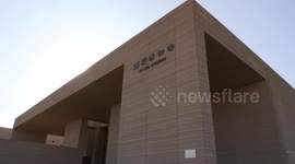 Surrounding fixed photography of the exterior of the Xixia Museum in Yinchuan, Ningxia.