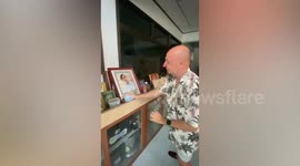 Australian man breaks down in tears as he asks boyfriend's dead ex for permission to marry