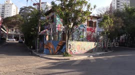 Graffiti for The Blind to See in The Streets of Sao Paulo, Brazil