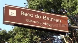 Graffiti for people with visual impairments installed in Sao Paulo