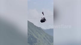 Pakistan cable car rescue foiled at last second amid weight concerns