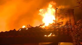 Intense garage fire wakes residents in California