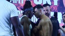 Tensions boil over during KSI and Tommy Fury's face-off following chaotic press conference