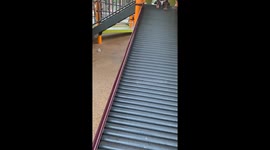 Baby Does Not Like The Rollie Slide