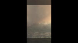 Eagle Bluff Wildfire Burns Near Osoyoos, British Columbia