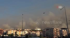 Villages evacuated as forest fire rages in NW Türkiye