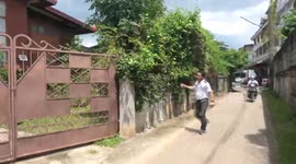 Police chase a MONKEY that stole live chicken from a local