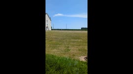 Crop Duster Flies Close