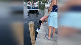 Young Man Dives Into Lake To Recover Woman's Lost Phone In New Hampshire, USA