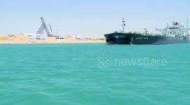 Suez Canal Authority works to resume marine traffic after ship collision