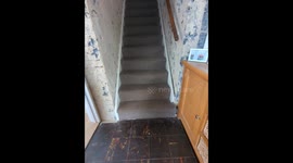 THIS COUPLE have built their own little secret cupboard in their stairs for just £10.
