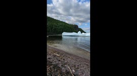 Beached Icebergs in Canada