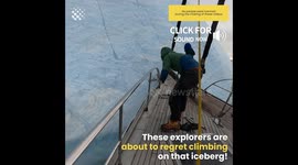 Iceberg Flips Over on Explorer