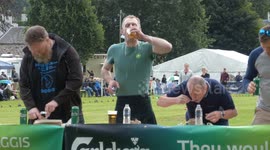 World Championship HAGGIS Eating Competition takes place in Scotland