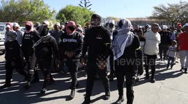 Anti-crime group marches to gangster’s homes in Cape Town