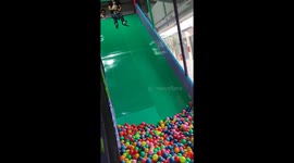 Sliding Into A Ball Pit