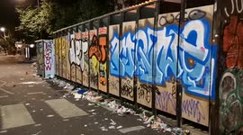 Loos at the Notting Hill Carnival also footage showing a home that has had to have its front steps cleaned from the urine that Notting hill Carnival goers which had used the entrance as a toilet