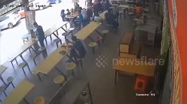Teenager reverses car into food court injuring 11 diners in Malaysia