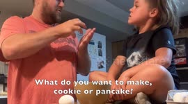 Egg Crack Challenge/Prank with Deaf Dad and Deaf Daughter!