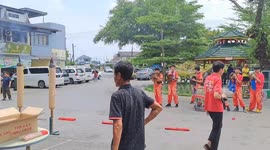 Hungry Ghost Festival Praying Ceremony at Borneo Island Malaysia