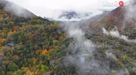 A breath-taking video of a ruined castle in the commune of Miglos in Ariège, Occitanie, France