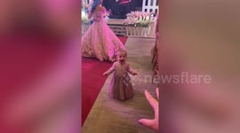 Baby girl starts wailing when she sees father dancing with relative