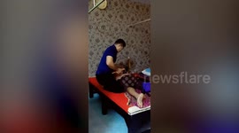Therapist uses hammer to massage customers in Thailand