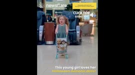 Three-year-old girl is obsessed with demonic doll