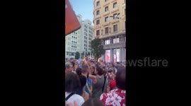 Spain: Protest Against Luis Rubiales In Plaza Callao, Madrid 3