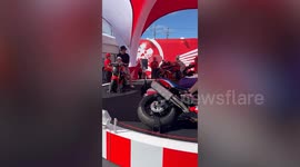 Motorbike merry-go-round entertains visitors to Suzuka endurance race