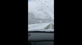 Avalanche Swallows Colorado Highway
