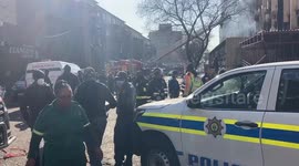 8:23am (sast) johannesburg.  Marshalltown blaze brought under control  leaving 73 dead, with the death toll expected to rise and a further 52 injured, rushed nearby hospitals The building is a confirmed ‘hi-jacked’ site with slumlords charging rentals fro