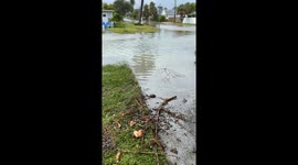 St Pete Beach, Florida flooding from storm surges of 5ft. Storm surges were from the outer twin bands of hurricane Idalia that moved parallel to St Pete before making landfall 80 miles north on Cedar Key. This video was taken 08/30/2023 around 10:30am. Th