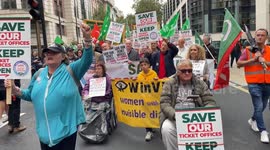 RMT 'Save Our Ticket Offices' March in central London