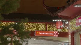 Multi lens filming of the interior of Dubai Global Village.