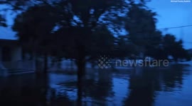 Hurricane Idalia: Videos show debris and houses partly submerged by floodwater in Cedar Key, Florida