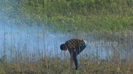 a demonstration along the border between the Gaza Strip and Israel, on September 1, 2023.