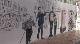 Bangkok's new walking street decorated with street art to attract tourists