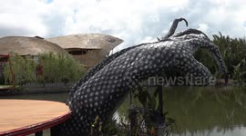 Drink coffee with monitor lizards at this unusual reptile cafe in Thailand