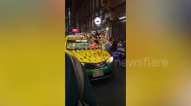 Taxi driver covers car in rubber miniature toys