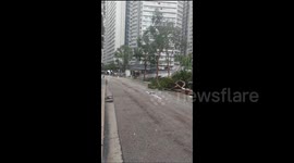 Hong Kong: Aftermath Of Super Typhoon Saola