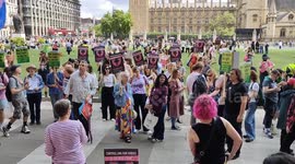 Abortion right demonstration ahead of Pro-Life, London, UK