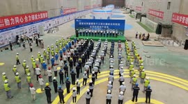 Main construction phase of Dateng Gorge irrigation system completed