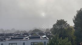 Fog descends on north London following days of sun