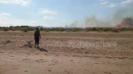 Fire breaks out at Moggs Eye beach caused by disposable BBQ